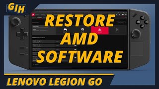 How To Uninstall And Reinstall The AMD Software On The Lenovo Legion Go screenshot 4