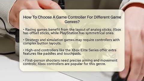 How To Choose A Game Controller For Different Game Genres? - Video Gamers Vault