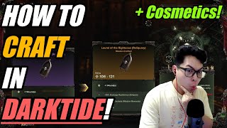 Darktide - How to CRAFT Weapons & Get FREE Cosmetics