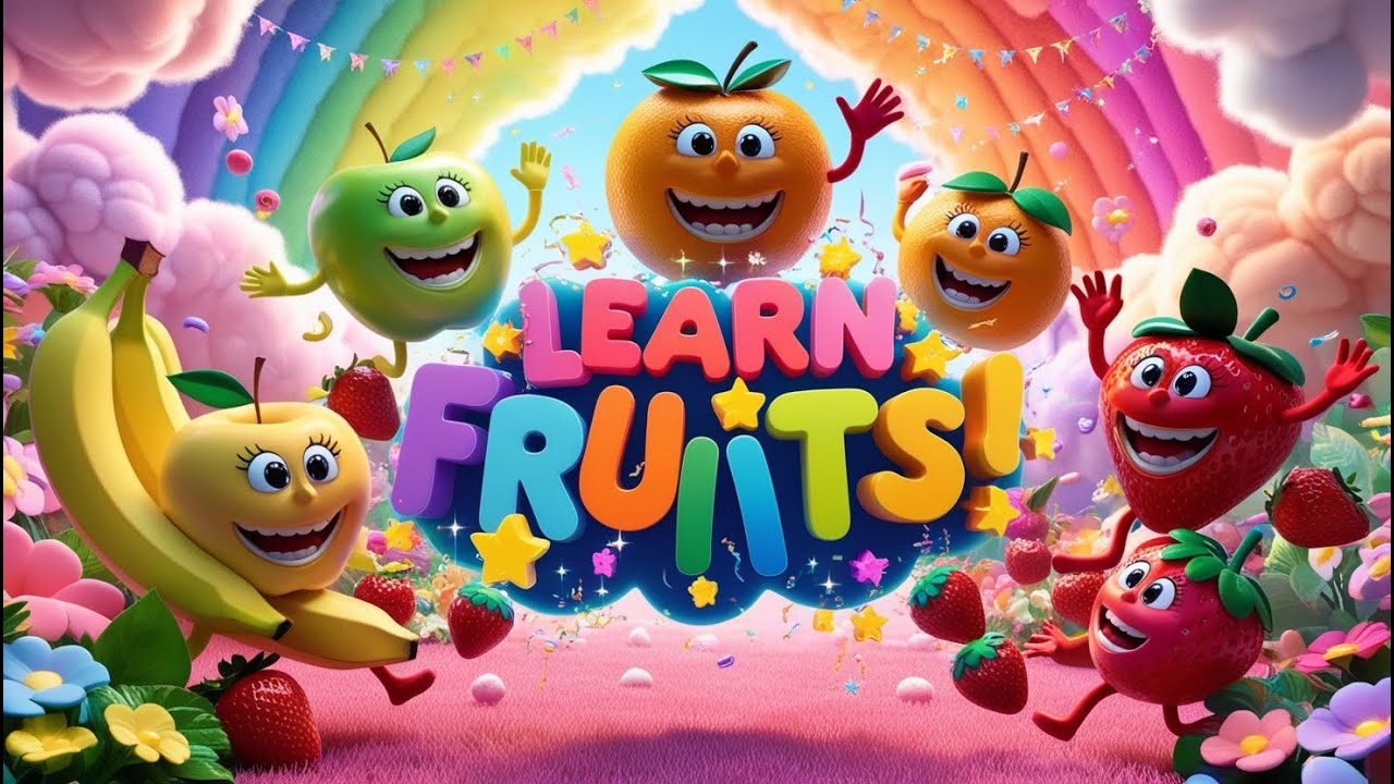 Catchy Fruit Learning Song for Kids | Fun & Educational Rhymes to Learn ...