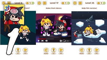 FNF Brain Puzzle Gameplay Walkthrough #1 - Level 1 ~ 49 (Android, IOS)