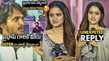 Vaishnavi Chaitanya About Prabhas & Rajasaab @ Love Me - If You Dare Trailer Launch | TeluguCult