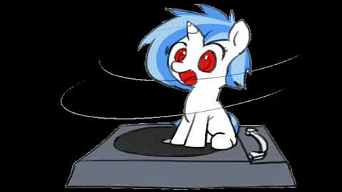 DJ Pon-3 spins while I play fitting music