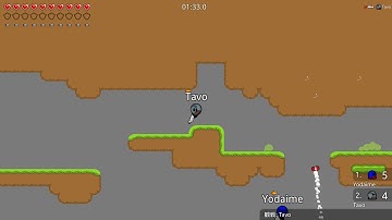 Teeworlds 1v1 dm1 Tavo vs Yodaime