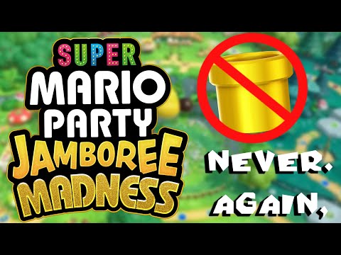 THE GOLD PIPE RUIN'S MEGA WIGGLER'S TREE PARTY !!! | Super Mario Party Jamboree Madness