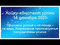 Хайку конспект урока 14 декабря 2021