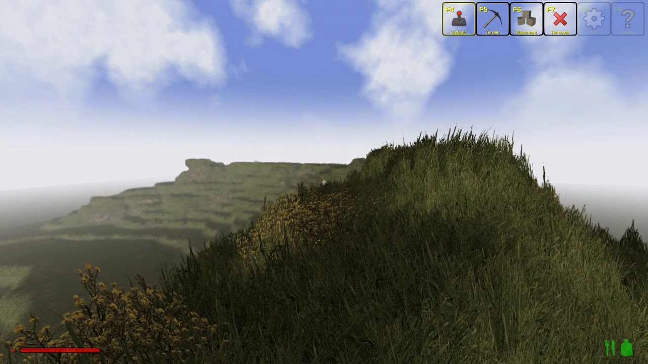 Rising World - Creative Mode Simple Terraforming Example