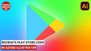 How to Make Play Store Logo in Illustrator | Google Play Store | Illustrator Logo Design Tutorial