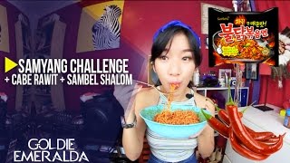 Samyang Challenge + Cabe Rawit + Sambel Shalom | Goldie Emeralda screenshot 5