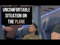 Flight attendant has a conversation with passenger🤔🤔
