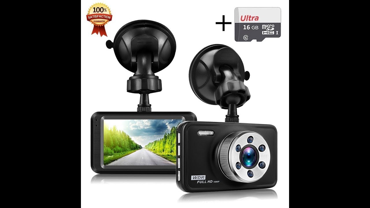 Sendow Senwow 1080P Dash Cam CT606A With 16GB Card - YouTube