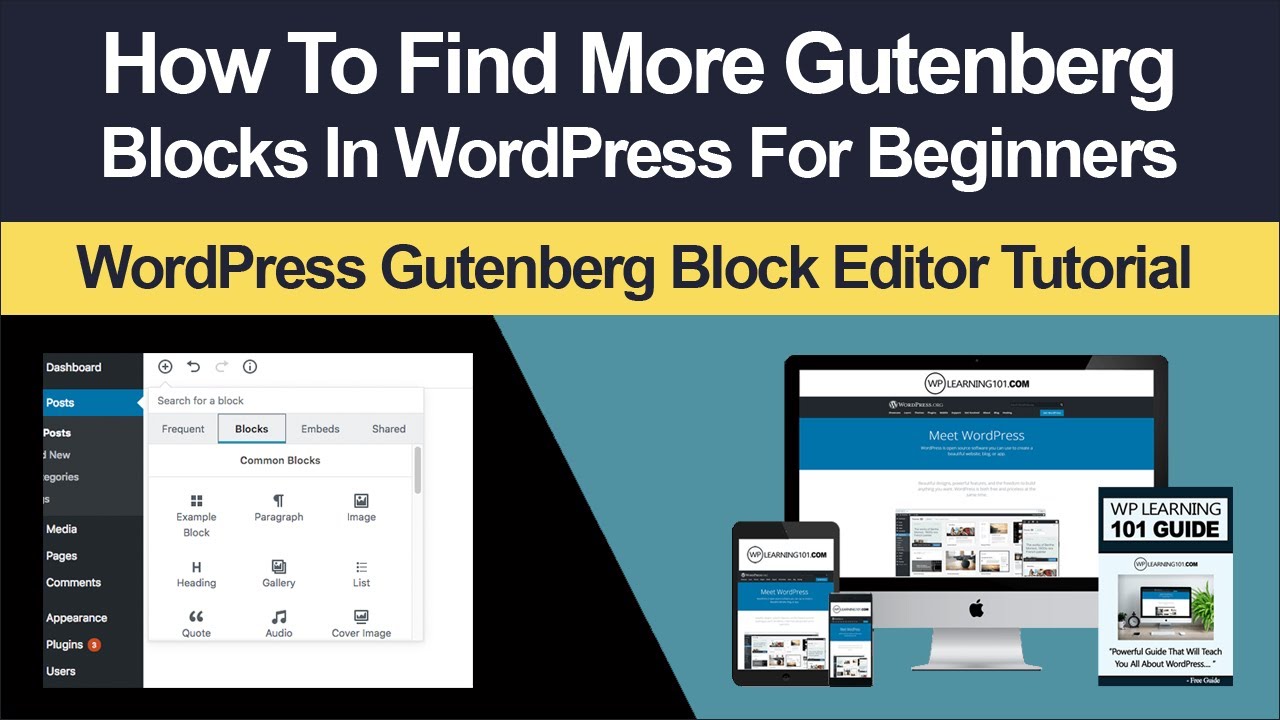 How To Find More Gutenberg Blocks In WordPress - YouTube