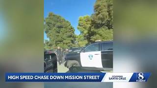 6 arrested after high-speed chase down Mission Street in Santa Cruz police say