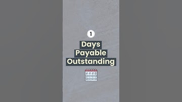 Days Payable Outstanding (DPO) #accounting #accountspayable #kpi