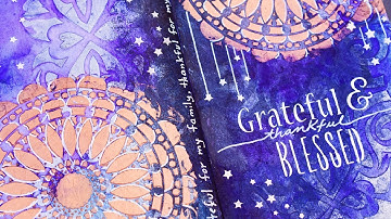 Mixed Media Faith Journaling with Metallic Modeling Paste & Stencils by The Crafter