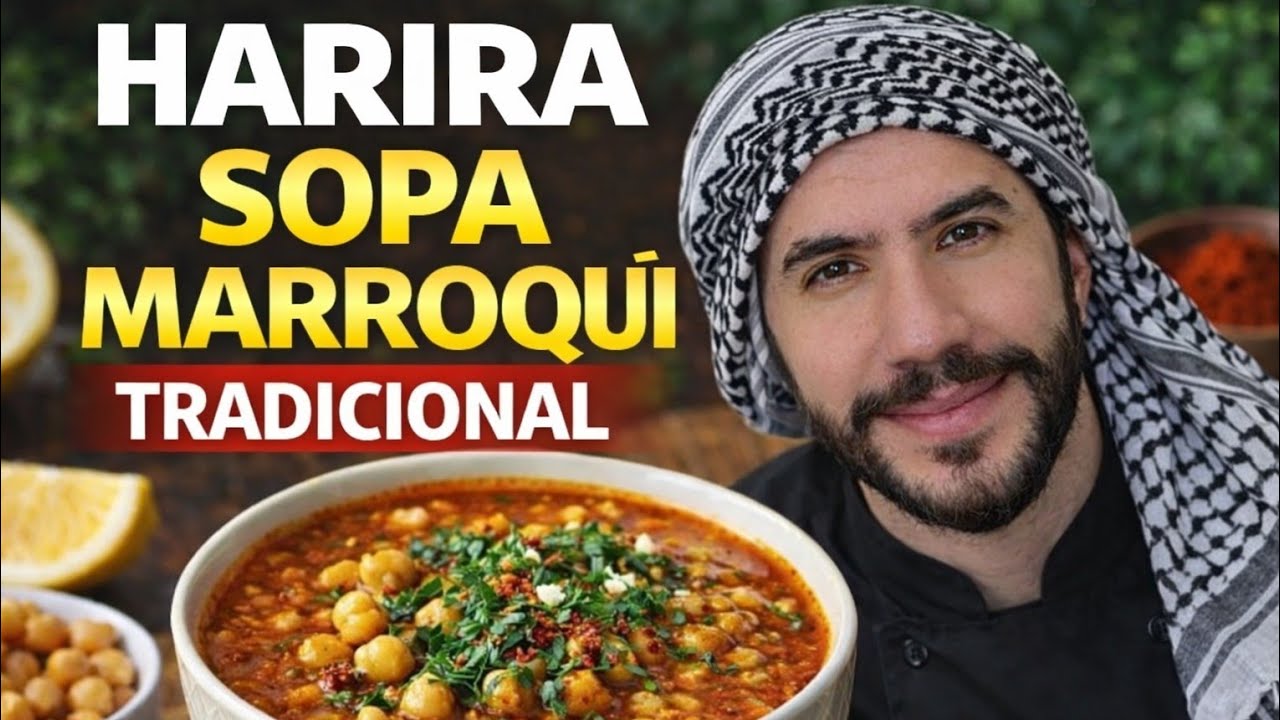 SOPA MARROQUÍ de Garbanzos y Lentejas | Harira
