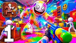 Paint & Hide: Color Guys - Gameplay Walkthrough Part 1 - Painty Hide & Seek Game (iOS, Android) screenshot 1