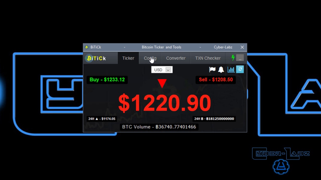 BiTiCk Bitcoin Ticker & Tools Features Demo - YouTube