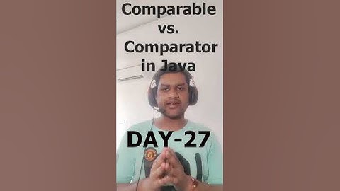 Comparable vs Comparator in Java? #java #shorts #interviewpreparation