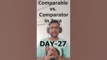 Comparable vs Comparator in Java? #java #shorts #interviewpreparation