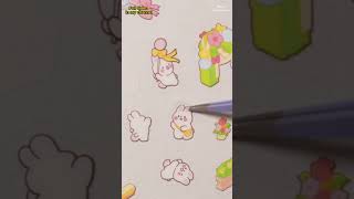 Bunny Theme 4 Park 3D Stickers - パステルバニーテーマパーク #shorts #asmrvideo #relaxing laxing screenshot 3