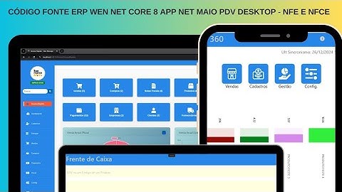 Nova Versão 2025.1 Codigo fonte erp net core com app net maui força de vendas PDV POS nfe e nfce