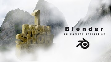 Making 3d Matte painting using Blender Camera projection Introduction video