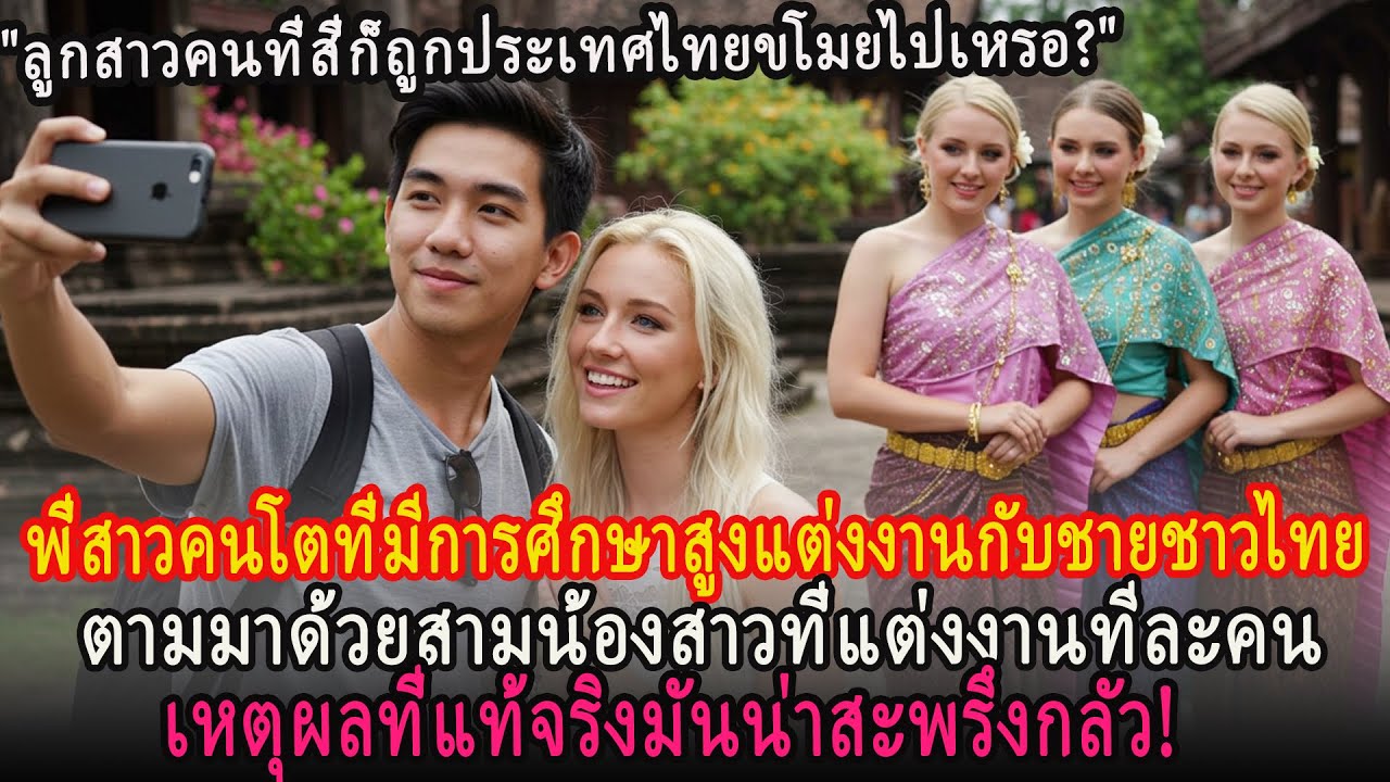 หลังจากสาวงามชาวอเมริกันแต่งงานกับชายไทย เธอพาน้องสาวสามคนมาด้วย เหตุผลที่แท้จริงน่าทึ่งมาก!