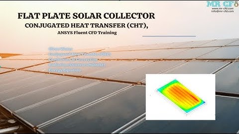 Flat Plate Solar Collector, Conjugated Heat Transfer CHT - DEMO