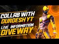 LIVE INFORMATION || COLLAB WITH DURGESH YT || DAILY LIVE STREAM NOW- ONWARDS