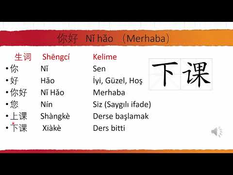 Sıfırdan Çince Öğreniyorum【Kelimeler-Giriş】