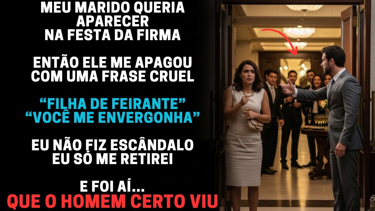 MEU MARIDO ME EXPULSOU DA FESTA DA FIRMA POR SER FILHA DE FEIRANTE — O MAIOR EMPRESÁRIO VIU TUDO