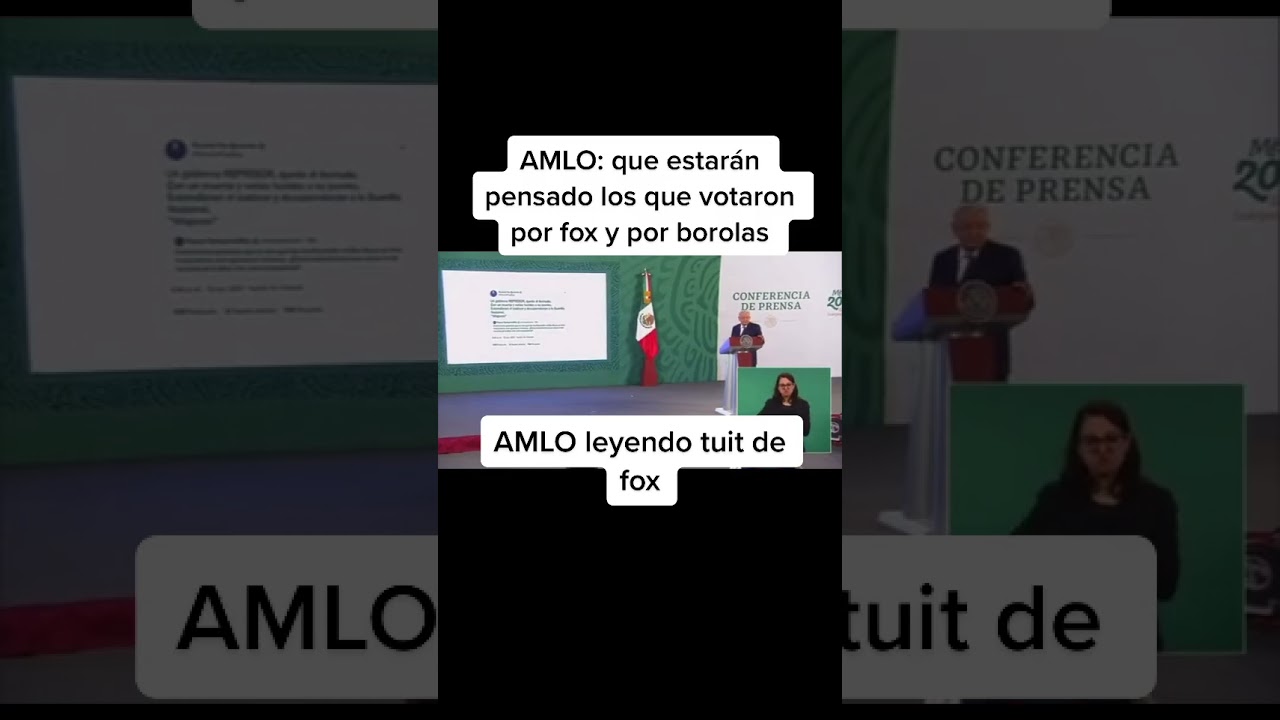 AMLO se burla de Fox