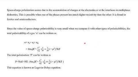 Space-charge polarization