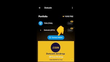 DOTCOIN Airdrop - How to Withdraw Dotcoin Telegram Airdrop | How To Connect Dotcoin TON Wallet