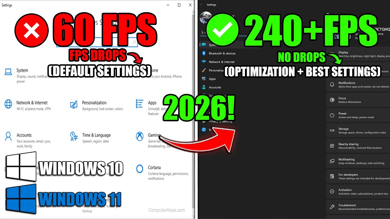 How to Optimize Windows 11 & Windows 10 for Gaming in 2026 🚀 FPS Boost ...