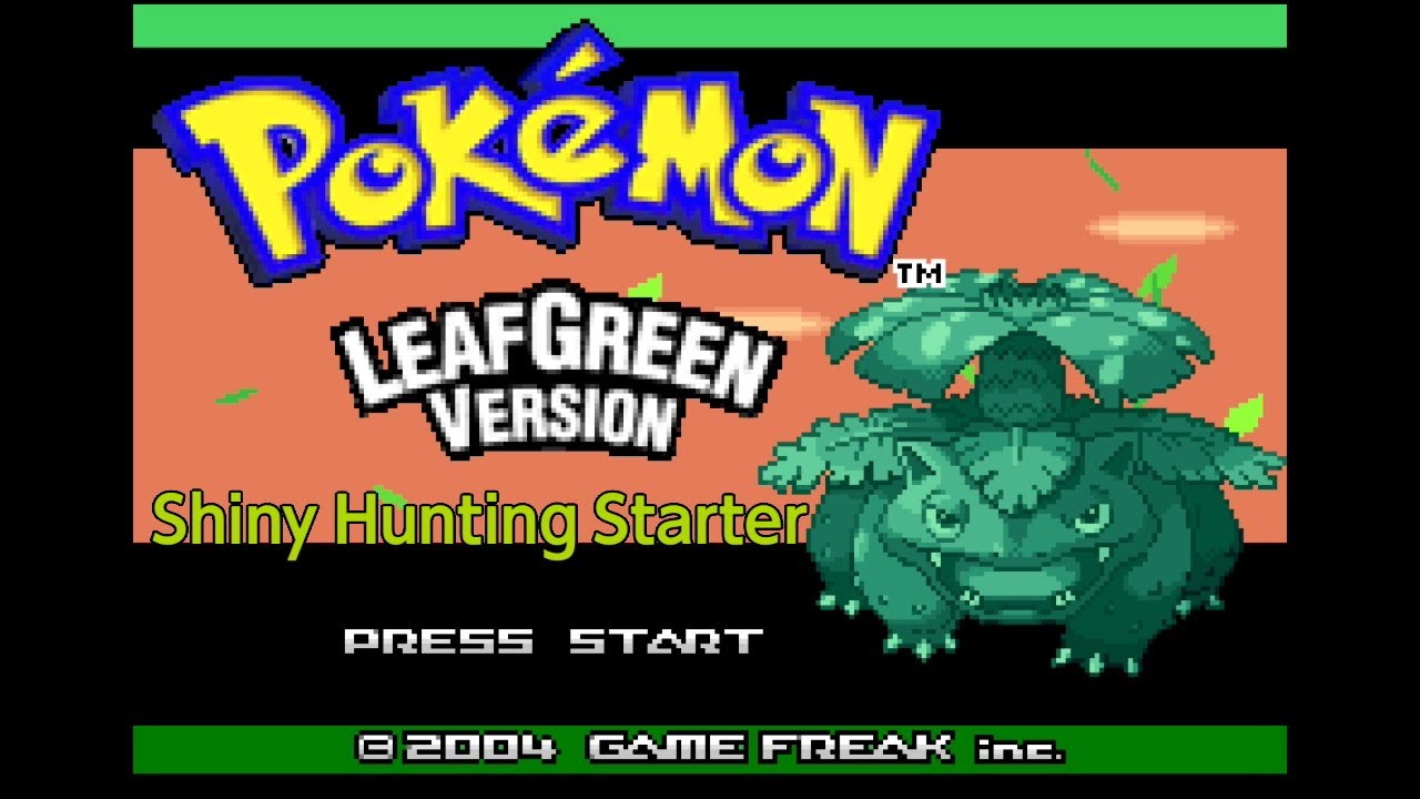 Pokemon LeafGreen Shiny Hunting Starter Day 1