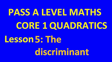 OCR Maths Core1, discriminant, Completing the square,,A level maths, OCR maths, AQA maths