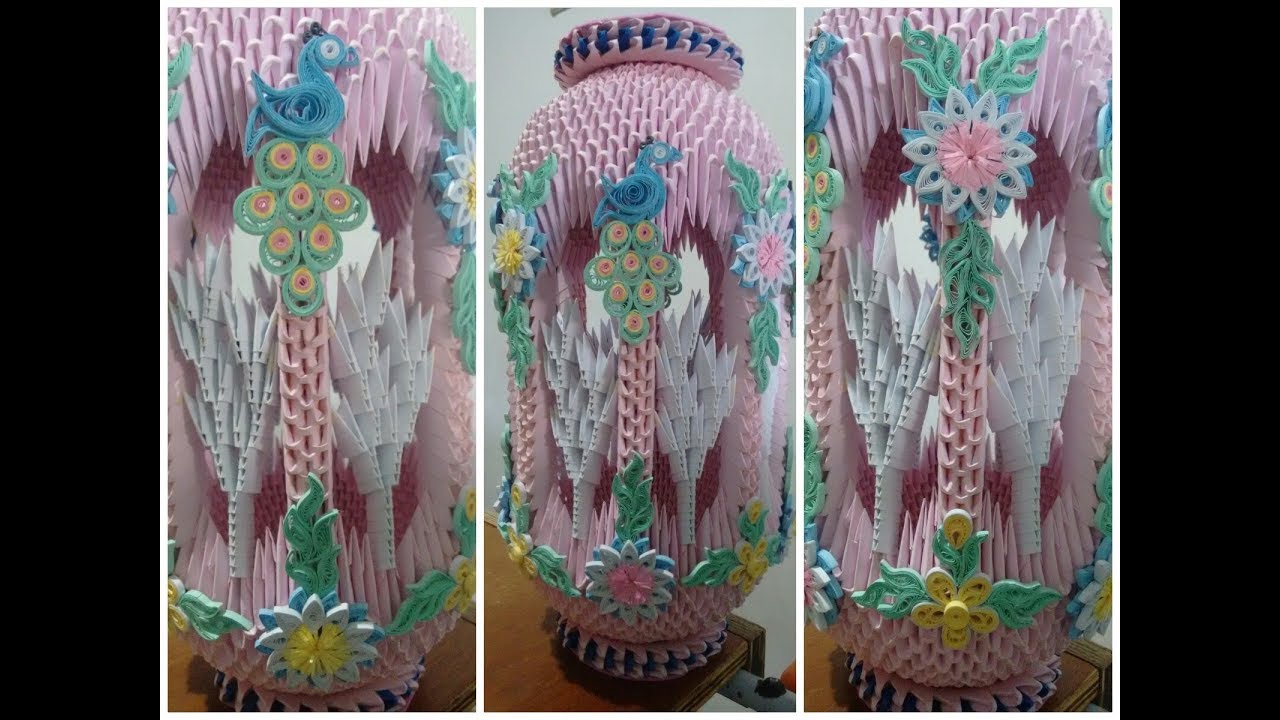 Vaso Origami 3d By Elvis Art Paper Origami 3d