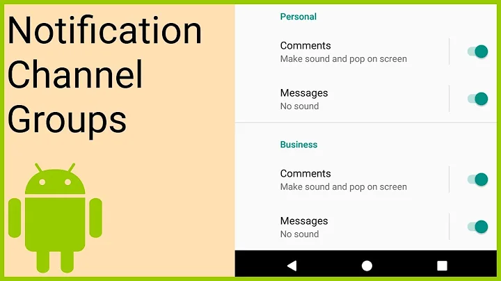 Notifications Tutorial Part 8 - NOTIFICATION CHANNEL GROUPS - Android Studio Tutorial