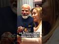 🇮🇳🇮🇹 PM Modi gifted her the famous Indian Melody toffee. 🍬✨#Modi #Meloni #Melodi