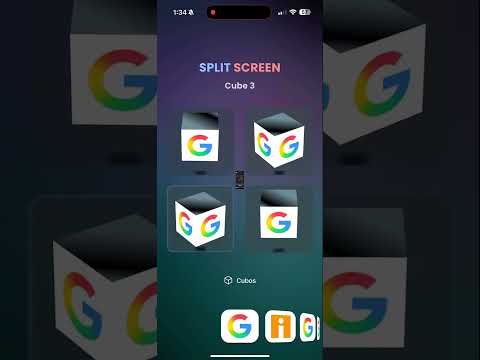 Offline Browser: Split Screen | iOS App Demo with 3D Cube Interface