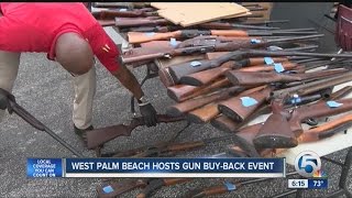 Hundreds of guns exchanged in West Palm Beach gun buy back program