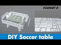 Build a wooden Table Soccer/Football Table/Foosball Table/ with a Format-4 CNC woodworking machine