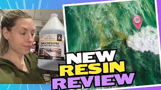 New Resin Review - Green & Gold Ocean