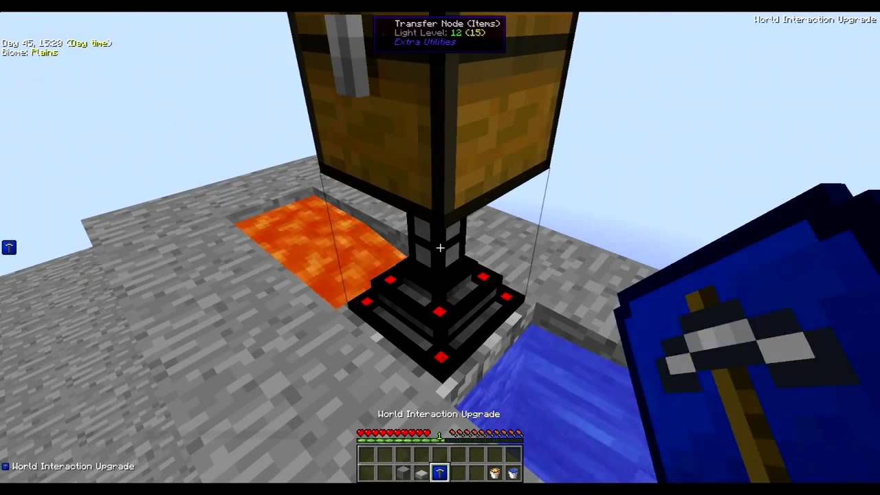 Minecraft Sky Industry Automatic CobbleStone Generator - YouTube