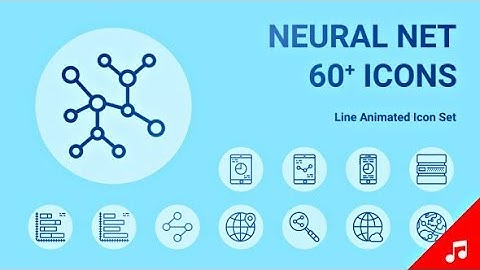 Artificial Intelligence Neural Network Animation - Line Icons (After Effects template)