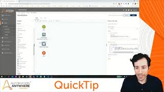 RPA Quick Tips: How to Run Inline Python from Within a Bot || Automation Anywhere Enterprise A2019 Profile