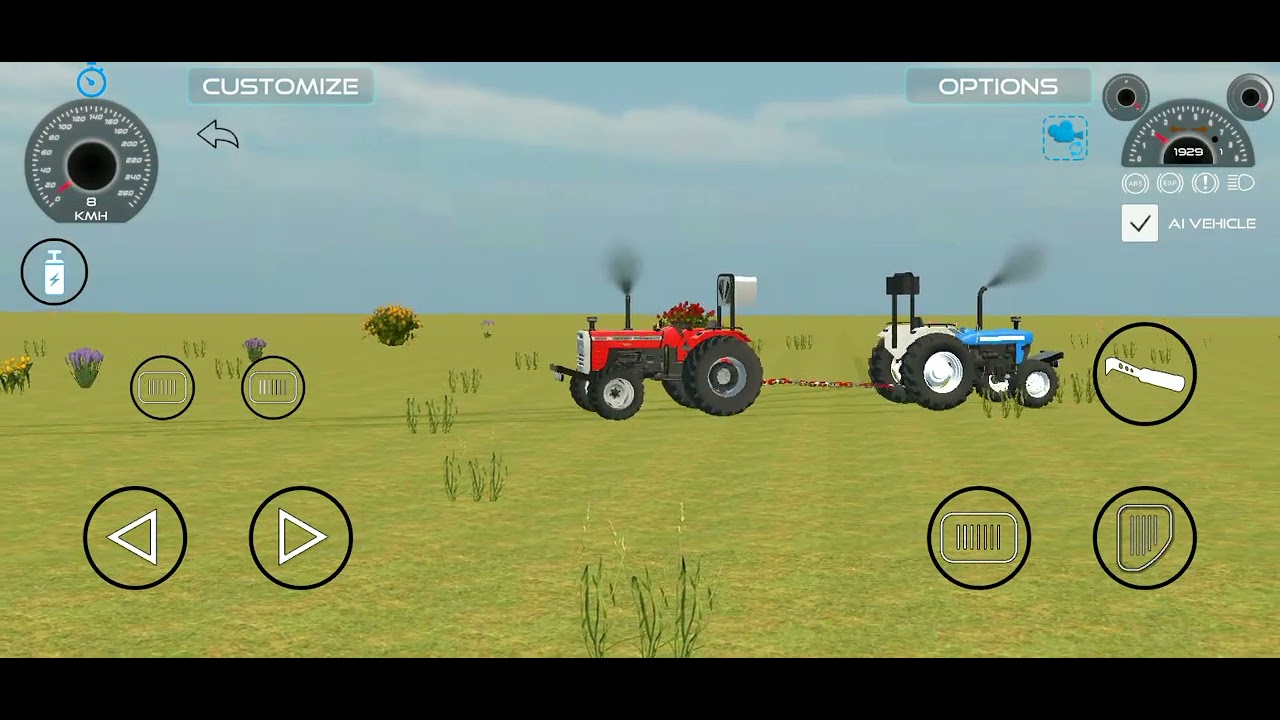 tractor vs car tractor power vs tractor power YouTube