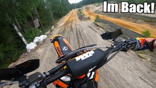 BACK RIDING AT MY LOCAL TRACK | Improving On My KTM SX250F